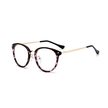 Load image into Gallery viewer, 49097 TR90 Round Cat Eye Vintage Glasses Frames Men Women Optical Computer Glasses