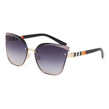 Load image into Gallery viewer, 49123 Cat Eye Frameless Stripe  Sunglasses Men Women Shades UV400 Vintage Glasses