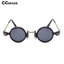 Load image into Gallery viewer, 49124 Steam Punk Round Sunglasses Samll Frame Men Women Shades UV400 Vintage Glasses