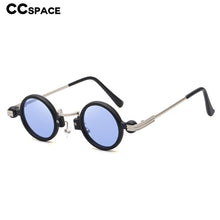 Load image into Gallery viewer, 49124 Steam Punk Round Sunglasses Samll Frame Men Women Shades UV400 Vintage Glasses
