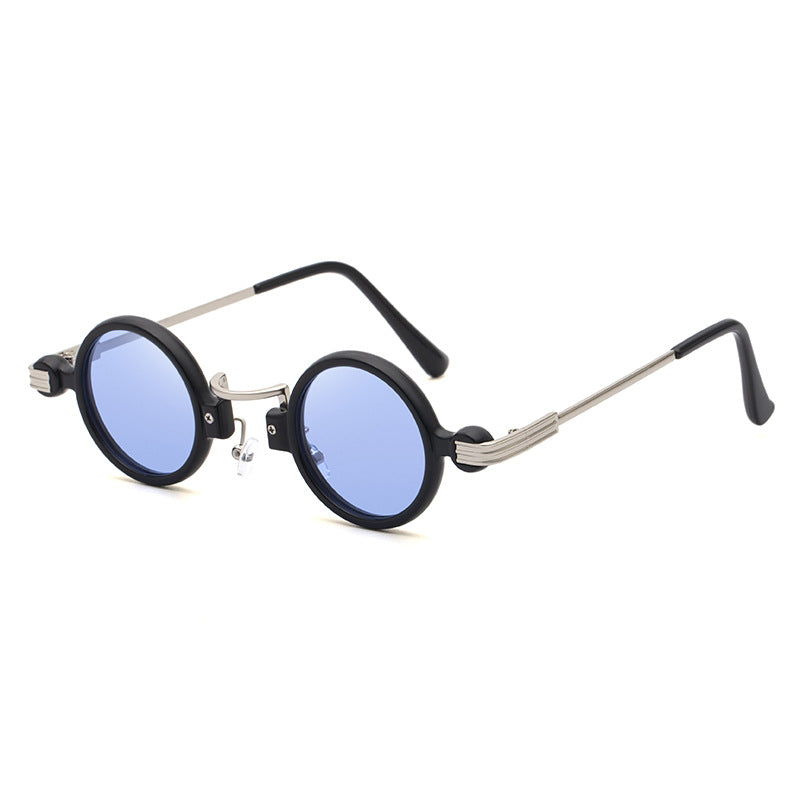 49124 Steam Punk Round Sunglasses Samll Frame Men Women Shades UV400 Vintage Glasses