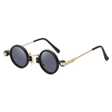 Load image into Gallery viewer, 49124 Steam Punk Round Sunglasses Samll Frame Men Women Shades UV400 Vintage Glasses