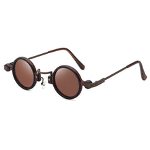 Load image into Gallery viewer, 49124 Steam Punk Round Sunglasses Samll Frame Men Women Shades UV400 Vintage Glasses