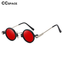 Load image into Gallery viewer, 49124 Steam Punk Round Sunglasses Samll Frame Men Women Shades UV400 Vintage Glasses