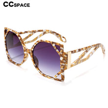 Load image into Gallery viewer, 49127 Oversized Square  Sunglasses Hollow Men Women Shades UV400 Vintage Glasses