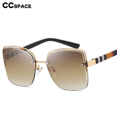 49131 Rimless  Stripe Brand Sunglasses Men Women Shades Uv400 Vintage Glasses