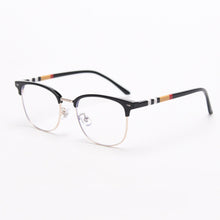 Load image into Gallery viewer, 49135 TR90 Square Cat Eye Metal Glasses Eyebrow Frames Ultralight Women Optical Computer Glasses