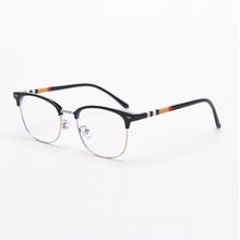 Load image into Gallery viewer, 49135 TR90 Square Cat Eye Metal Glasses Eyebrow Frames Ultralight Women Optical Computer Glasses