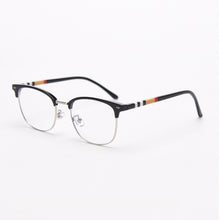 Load image into Gallery viewer, 49135 TR90 Square Cat Eye Metal Glasses Eyebrow Frames Ultralight Women Optical Computer Glasses
