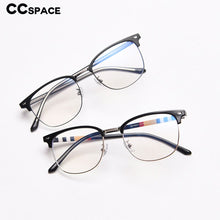 Load image into Gallery viewer, 49135 TR90 Square Cat Eye Metal Glasses Eyebrow Frames Ultralight Women Optical Computer Glasses