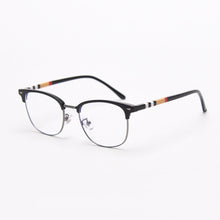 Load image into Gallery viewer, 49135 TR90 Square Cat Eye Metal Glasses Eyebrow Frames Ultralight Women Optical Computer Glasses