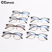 Load image into Gallery viewer, 49135 TR90 Square Cat Eye Metal Glasses Eyebrow Frames Ultralight Women Optical Computer Glasses