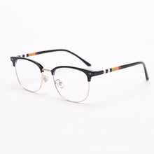 Load image into Gallery viewer, 49135 TR90 Square Cat Eye Metal Glasses Eyebrow Frames Ultralight Women Optical Computer Glasses
