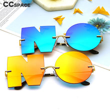 Load image into Gallery viewer, 49140 Round Frameless Personality Punk Sunglasses Men Women Shades UV400 Vintage Glasses