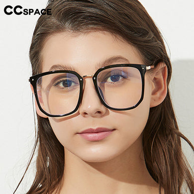 49148 Oversized Square Anti-blue Glasses Frames Men Women Optical Computer Glasses