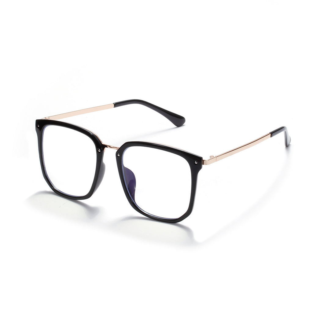 49148 Oversized Square Anti-blue Glasses Frames Men Women Optical Computer Glasses