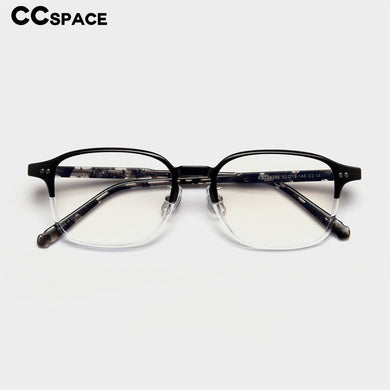 49150 Plastic Titanium Glasses Frames Acetate Legs Square Ultralight Men Women Optical Computer Glasses