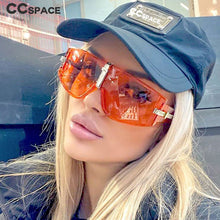Load image into Gallery viewer, 49153 Oversized Square  Goggle Sunglasses Men Women Shades UV400 Vintage Glasses