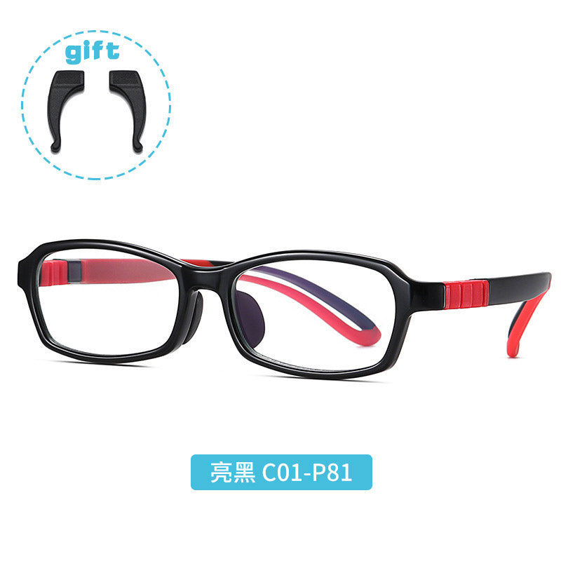 49157 Kids Anti Blue Light Plastic Titanium Glasses Frames Removable Ultralight Children Optical Computer Glasses