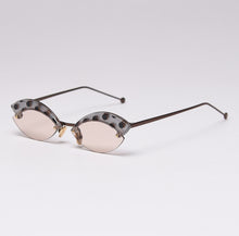 Load image into Gallery viewer, 49175 Alloy Rimless Black Dots Print Sunglasses Men Women Shades UV400 Vintage Glasses