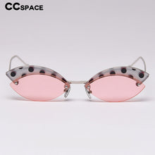 Load image into Gallery viewer, 49175 Alloy Rimless Black Dots Print Sunglasses Men Women Shades UV400 Vintage Glasses
