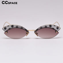 Load image into Gallery viewer, 49175 Alloy Rimless Black Dots Print Sunglasses Men Women Shades UV400 Vintage Glasses