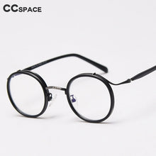 Load image into Gallery viewer, 49198 TR90 Punk Retro Round Glasses Frames  Men Women Optical Computer Glasses