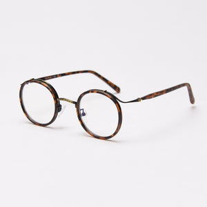 49198 TR90 Punk Retro Round Glasses Frames  Men Women Optical Computer Glasses