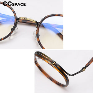 49198 TR90 Punk Retro Round Glasses Frames  Men Women Optical Computer Glasses