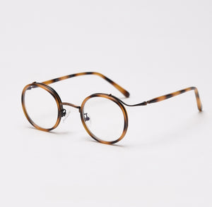 49198 TR90 Punk Retro Round Glasses Frames  Men Women Optical Computer Glasses