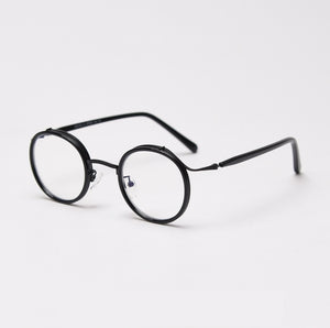49198 TR90 Punk Retro Round Glasses Frames  Men Women Optical Computer Glasses