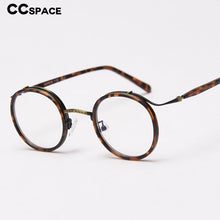 Load image into Gallery viewer, 49198 TR90 Punk Retro Round Glasses Frames  Men Women Optical Computer Glasses