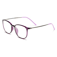 Load image into Gallery viewer, 49203 Pure Titanium Glasses Frames Cat Eye Men Women Optical Computer Glasses