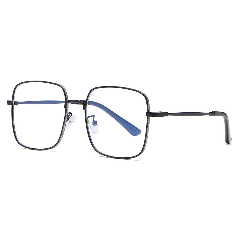 49206 Square Metal Glasses Frames  Men Women Optical Computer Glasses