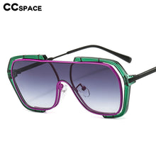 Load image into Gallery viewer, 49215 Oversized Goggle One Lens Sunglasses Men Women Shades UV400 Vintage Glasses