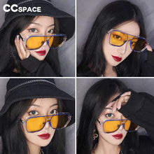 Load image into Gallery viewer, 49215 Oversized Goggle One Lens Sunglasses Men Women Shades UV400 Vintage Glasses