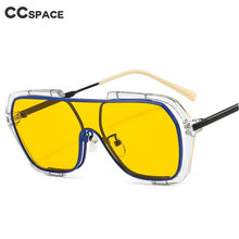 Load image into Gallery viewer, 49215 Oversized Goggle One Lens Sunglasses Men Women Shades UV400 Vintage Glasses