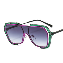 Load image into Gallery viewer, 49215 Oversized Goggle One Lens Sunglasses Men Women Shades UV400 Vintage Glasses