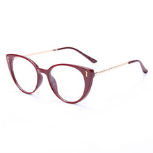 Load image into Gallery viewer, 49242 Cat Eye Round Ultralight Glasses Frames Men Women Optical Computer Glasses