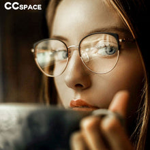 Load image into Gallery viewer, 49246 Cat Eye Ultralight  Eyebrow Metal Glasses Frames Women Optical Computer