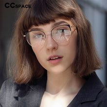 Load image into Gallery viewer, 49246 Cat Eye Ultralight  Eyebrow Metal Glasses Frames Women Optical Computer