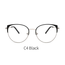 Load image into Gallery viewer, 49246 Cat Eye Ultralight  Eyebrow Metal Glasses Frames Women Optical Computer