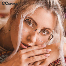Load image into Gallery viewer, 49246 Cat Eye Ultralight  Eyebrow Metal Glasses Frames Women Optical Computer