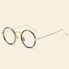 Carica l&#39;immagine nel visualizzatore di Gallery, 49248 Retro Round Plastic Titanium Glasses Frames Ultralight Men Women Optical  Computer Glasses