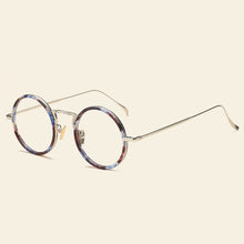 Carica l&#39;immagine nel visualizzatore di Gallery, 49248 Retro Round Plastic Titanium Glasses Frames Ultralight Men Women Optical  Computer Glasses