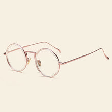 Carica l&#39;immagine nel visualizzatore di Gallery, 49248 Retro Round Plastic Titanium Glasses Frames Ultralight Men Women Optical  Computer Glasses