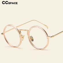 Carica l&#39;immagine nel visualizzatore di Gallery, 49248 Retro Round Plastic Titanium Glasses Frames Ultralight Men Women Optical  Computer Glasses