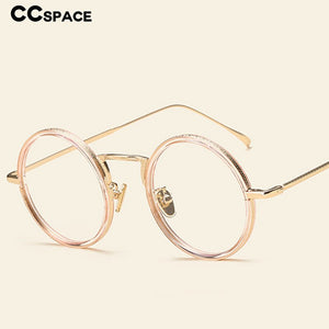 49248 Retro Round Plastic Titanium Glasses Frames Ultralight Men Women Optical  Computer Glasses