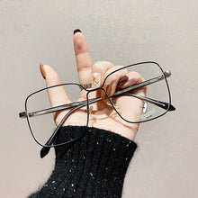 Load image into Gallery viewer, 49250 Oversized Square Metal Glasses Frames Men Women Optical Computer Glasses