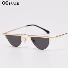 Load image into Gallery viewer, 49252 Small Frame Half Round Sunglasses Men Women Shades UV400 Vintage Glasses